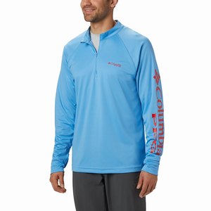 Columbia PFG Terminal Tackle™ 1/4 Zip Pullover Herr Blå (PRFEV4561)